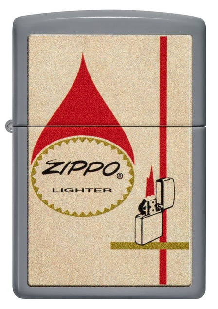 Zippo Flat Grey Vintage - 48496