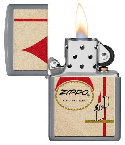 Zippo Flat Grey Vintage - 48496