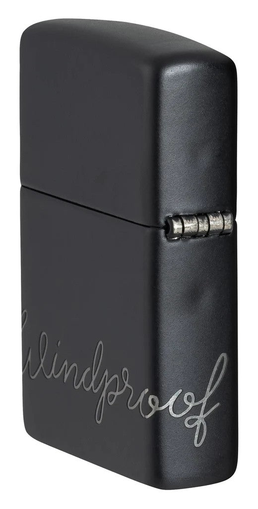 Cursive Design Black Matte - 48979