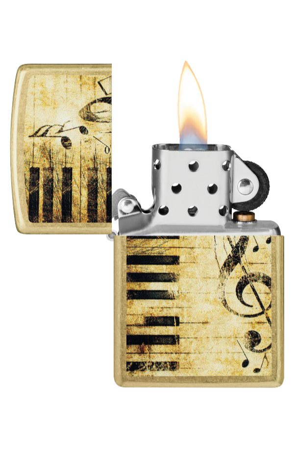 Zippo Piano and Notes Design - 48267