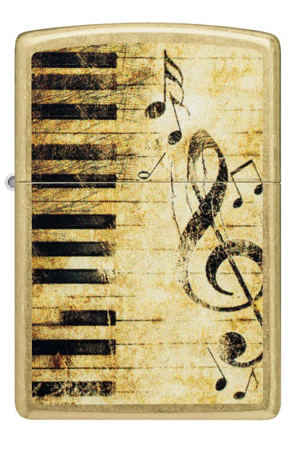 Zippo Piano and Notes Design - 48267