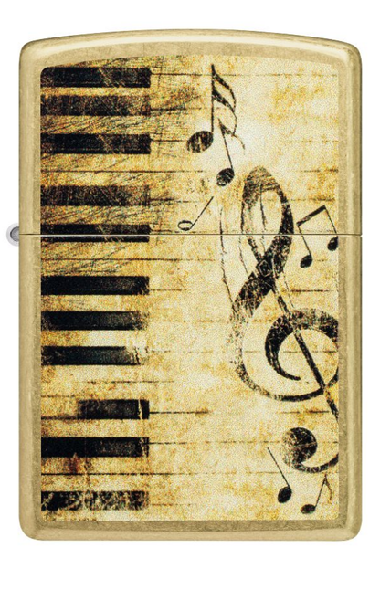 Zippo Piano and Notes Design - 48267