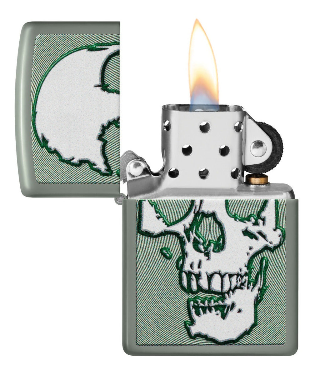 Isqueiro Zippo com estampa Abstract Skull Design – Zippo Brazil