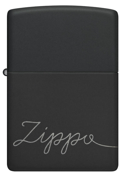 Cursive Design Black Matte -  48979