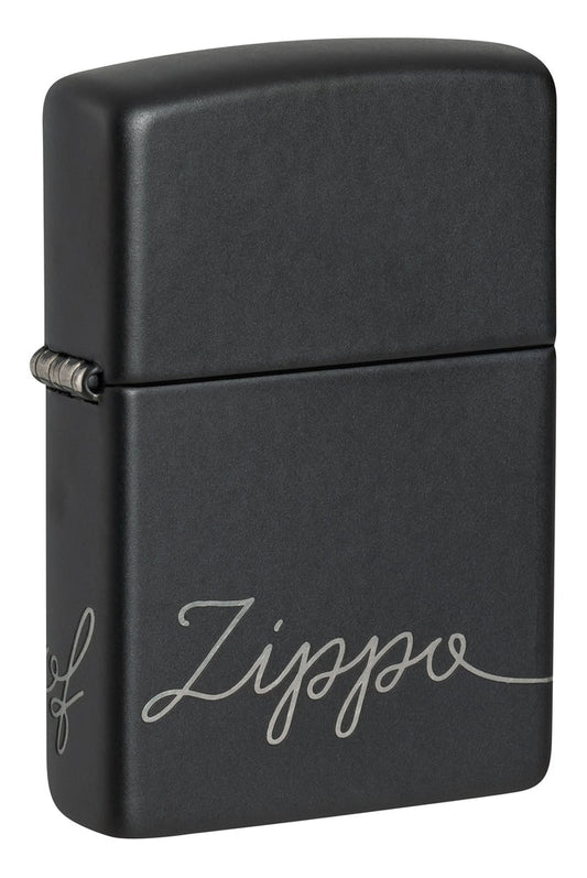 Cursive Design Black Matte -  48979