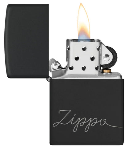 Cursive Design Black Matte -  48979