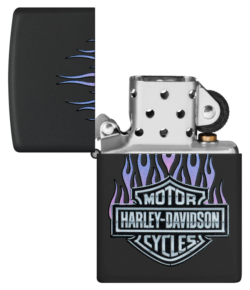 Zippo Harley-Davidson® Purple Flames - 46677 – Zippo Brazil