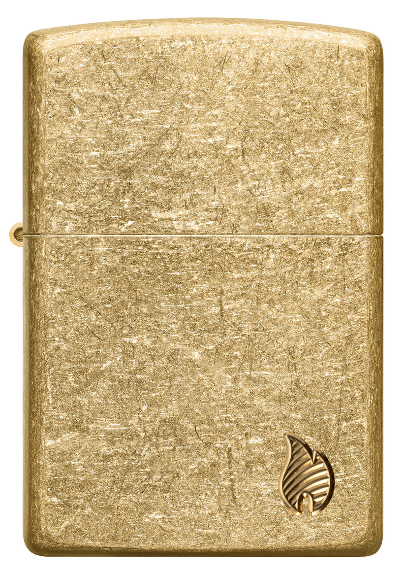 Zippo Armor® Tumbled Brass Flame - 46398 – Zippo Brazil
