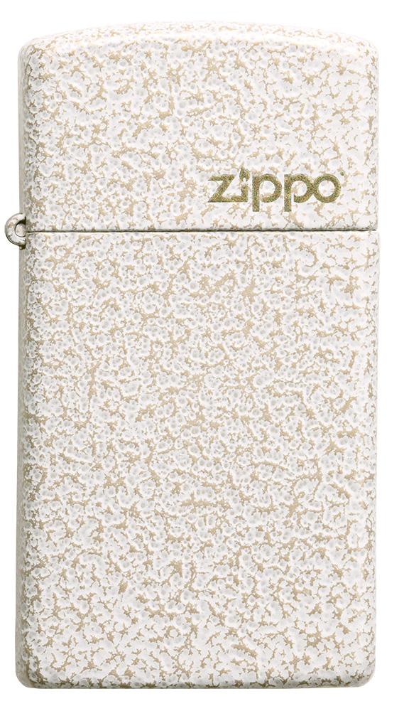 Front of Slim Mercury Glass Zippo Logo Windproof Lighter