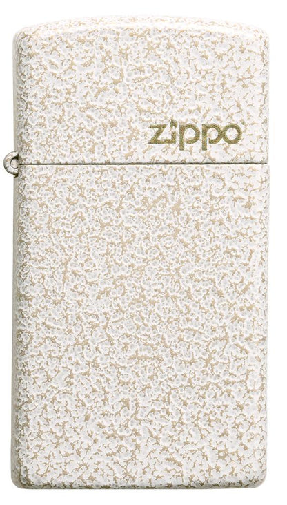 Front of Slim Mercury Glass Zippo Logo Windproof Lighter